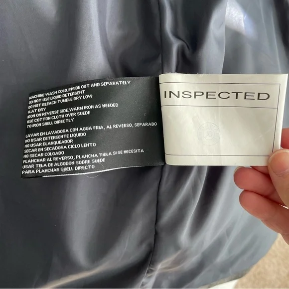 Vintage St John's Bay 100% Leather Gray Leather Jacket Unisex Size M - Picture 9 of 9